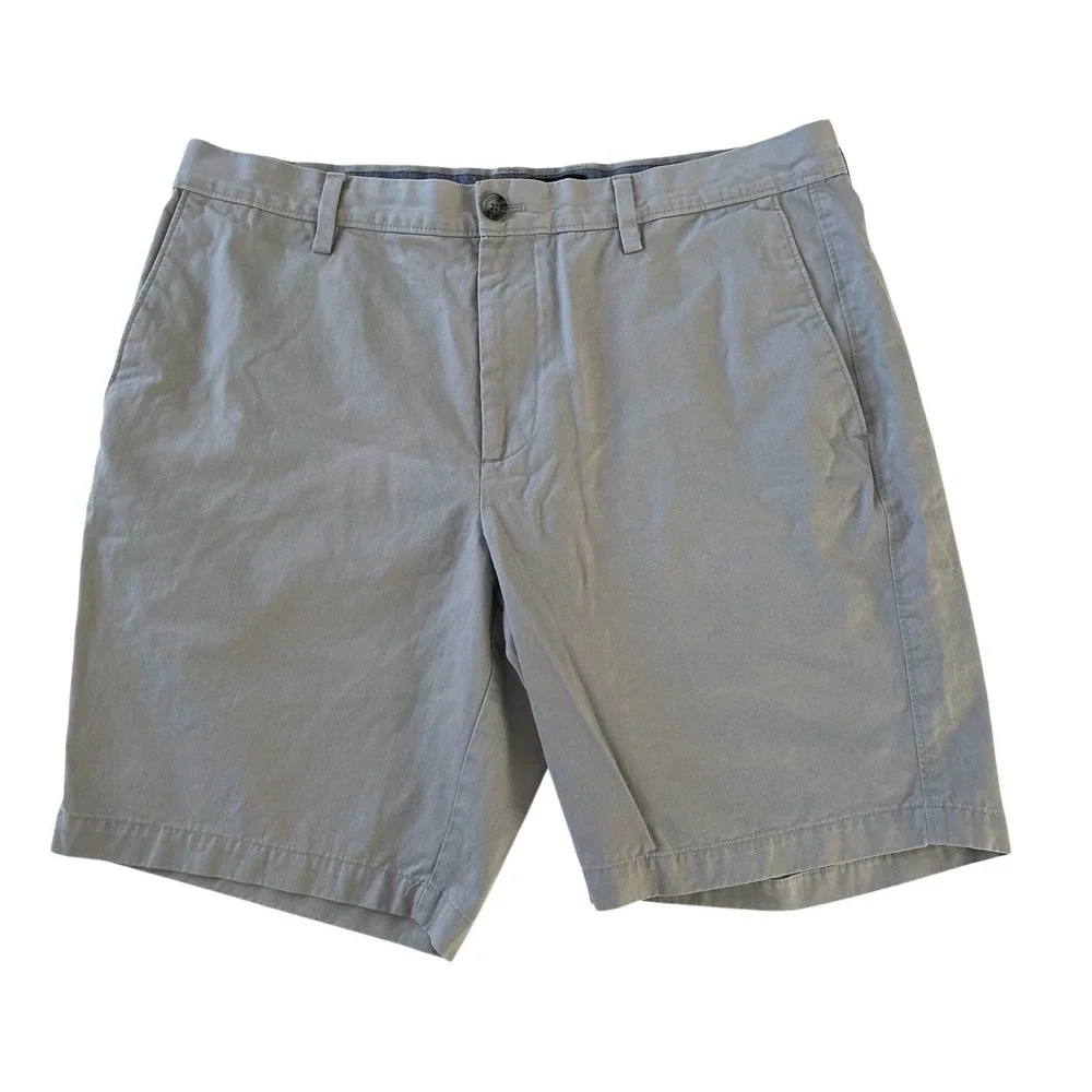 Banana Republic Size‎ 36 Aiden Short Gray Chino 100% Cotton Capsule Preppy